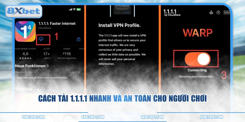 Cách tải 1.1.1.1 nhanh và an toàn cho người chơi