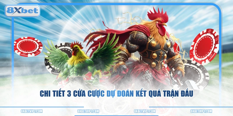 Chi tiết 3 cửa cược dự đoán kết quả trận đấu