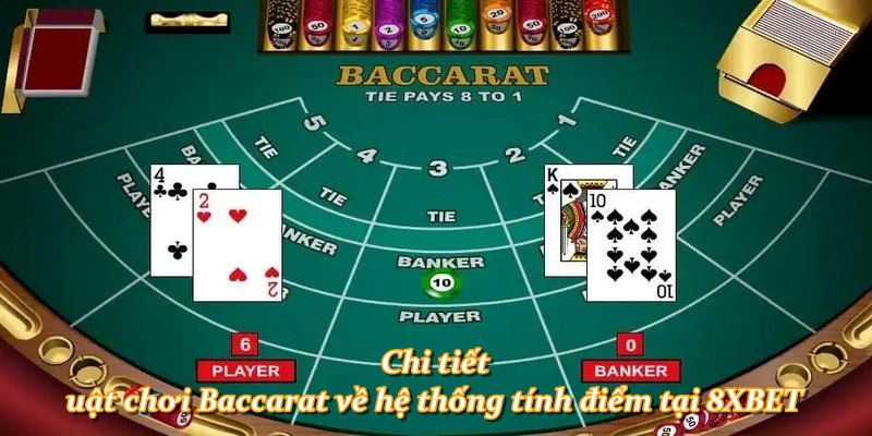 Chi tiết luật chơi Baccarat về hệ thống tính điểm tại 8XBET